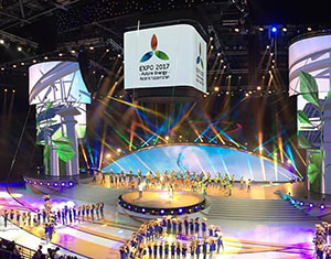 2017 World Expo 200m2 LED display